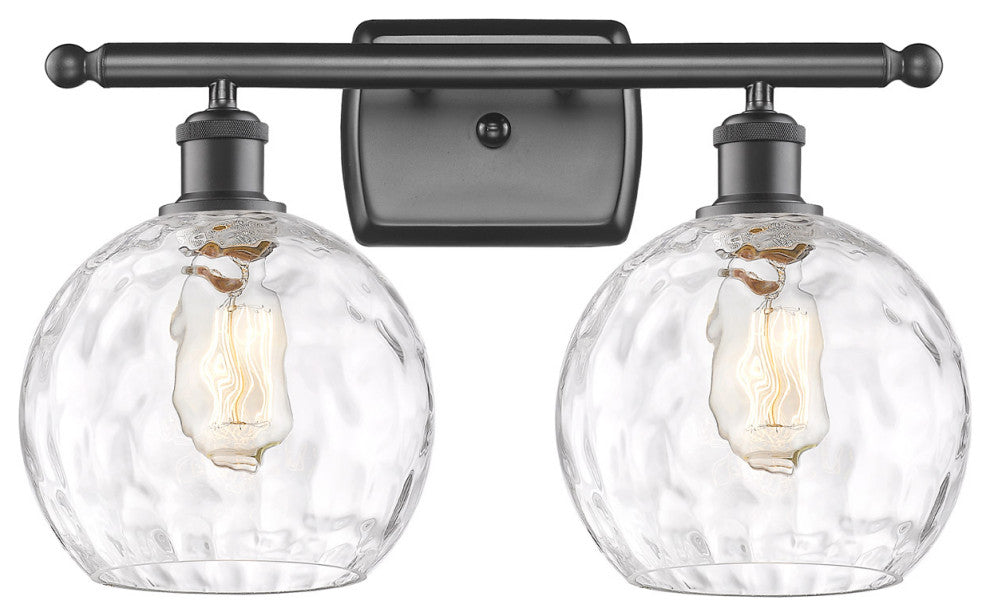 Innovations 516-2W-OB-G1215-8 2 Light Bath Vanity Light, Oil Rubbed Bronze