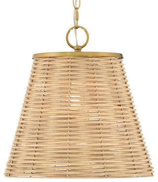 Lark Brynn Medium Pendant, Lacquered Brass