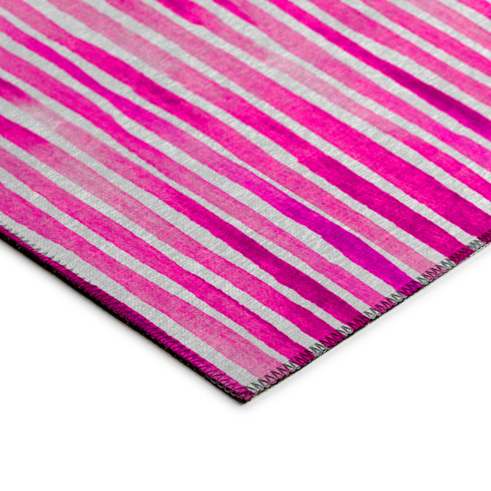 Indoor/Outdoor Seabreeze SZ8 Blush Machine Washable 8' x 8' Round Rug