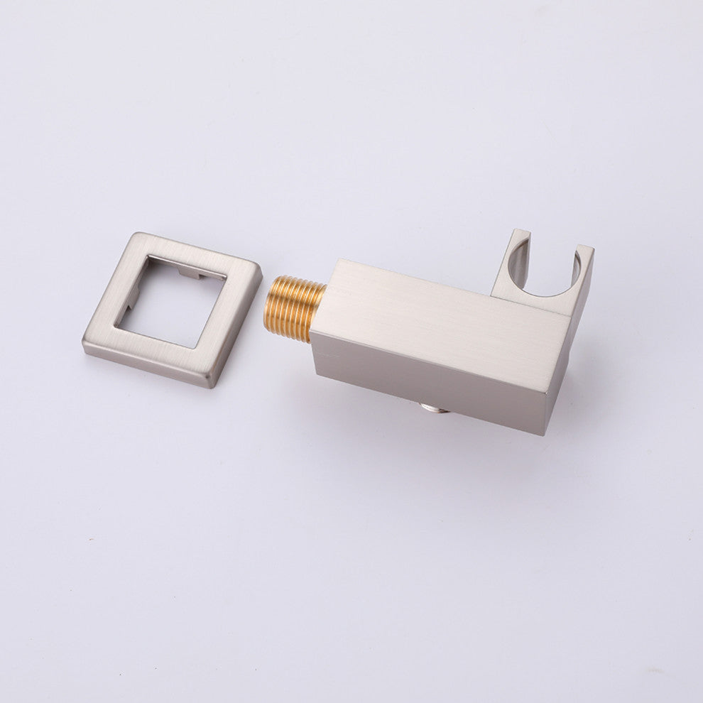 Luxury Thermostatic Shower System with Rough-in Valve & Waterfall Showerhead, Br