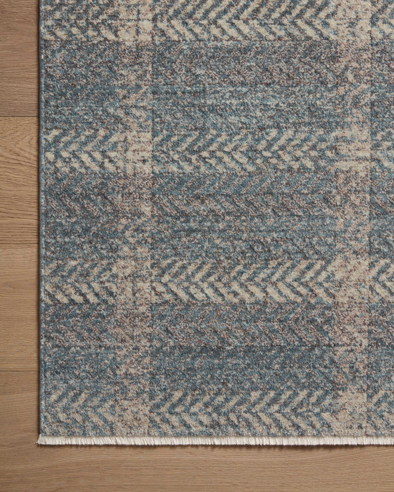 Angela Rose x Loloi Ember Blue / Beige 2'-3" x 3'-10" Accent Rug