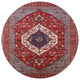 Ahgly Company Indoor Round Mid-Century Modern Area Rugs, 3' Round