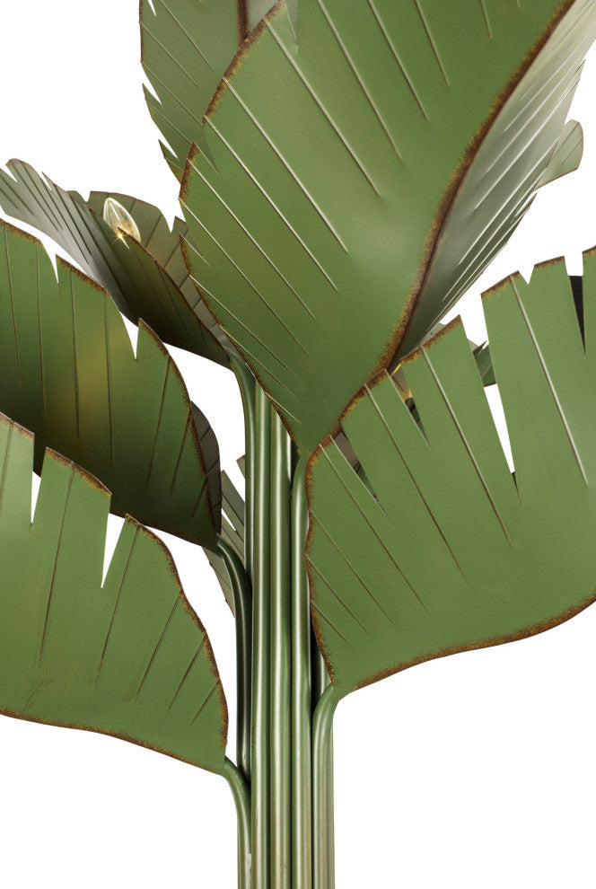 Banana Leaf 12-Lt  Chandelier - Banana Leaf