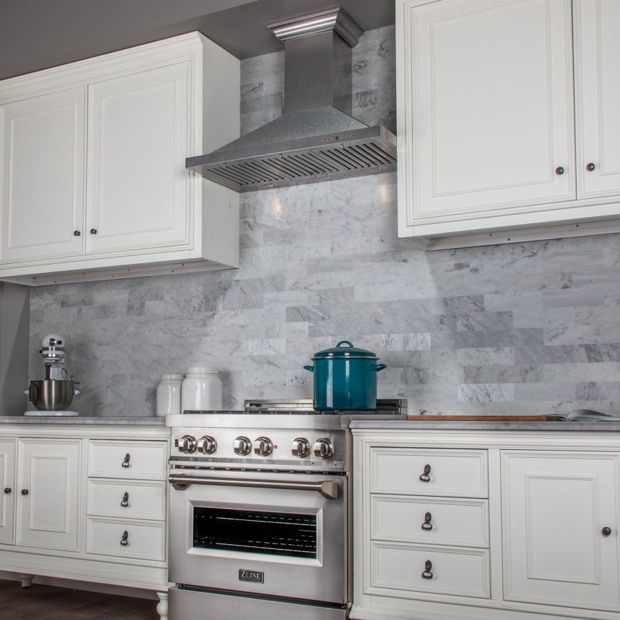 ZLINE 36" Designer Series DuraSnow Stainless Steel Wall Mount Range Hood