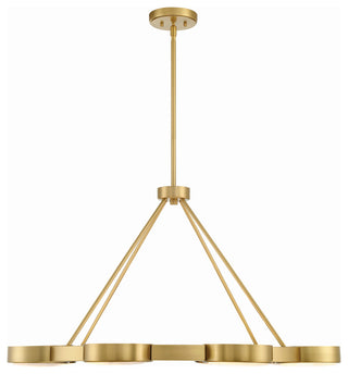 Orson 8 Light Modern Gold Chandelier