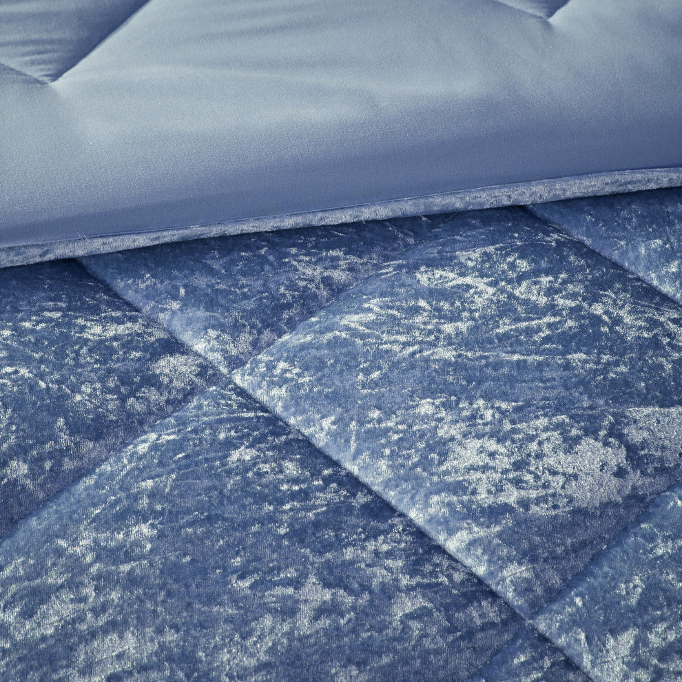 Intelligent Design Felicia Crushed Velvet 4-Piece Comforter Set