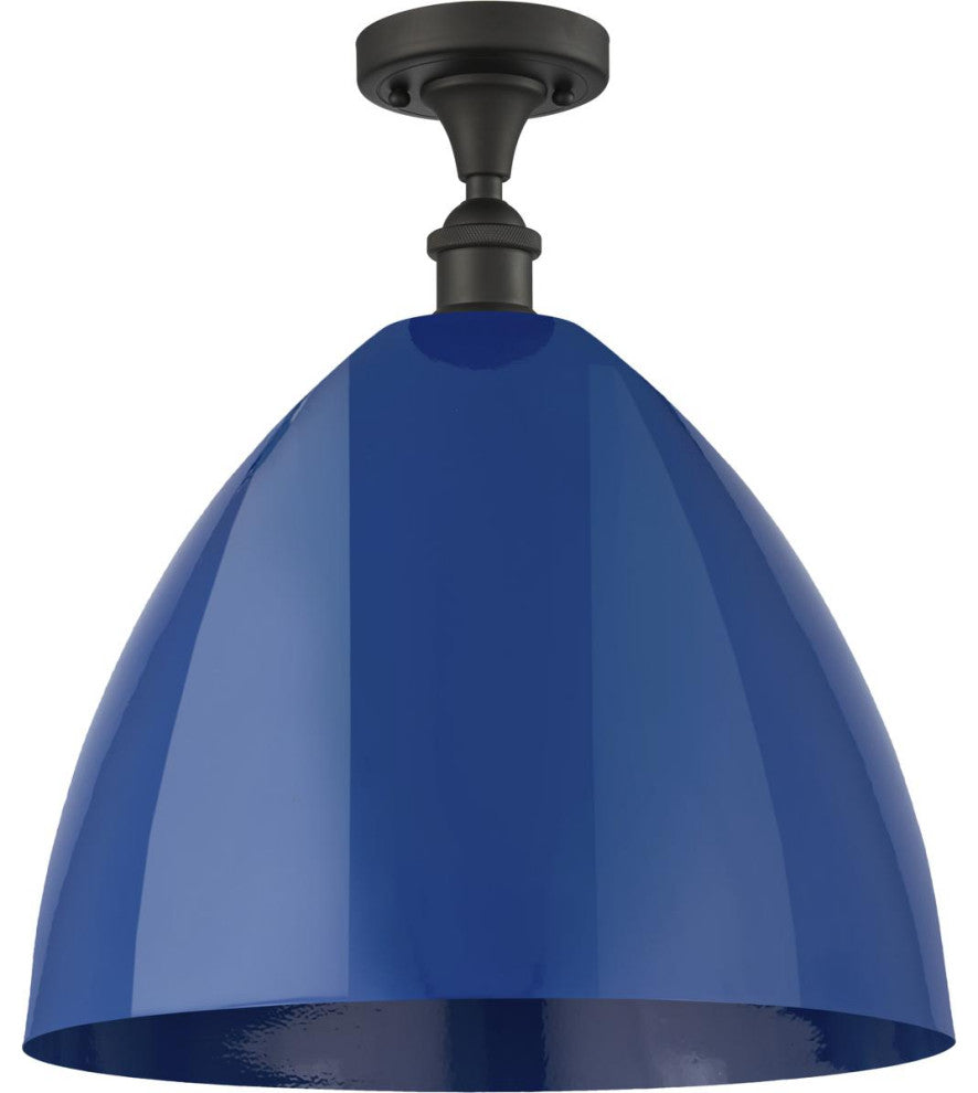 Innovations 516-1C-OB-MBD-16-BL-LED 1 Light Semi-Flush Mount, Oil Rubbed Bronze