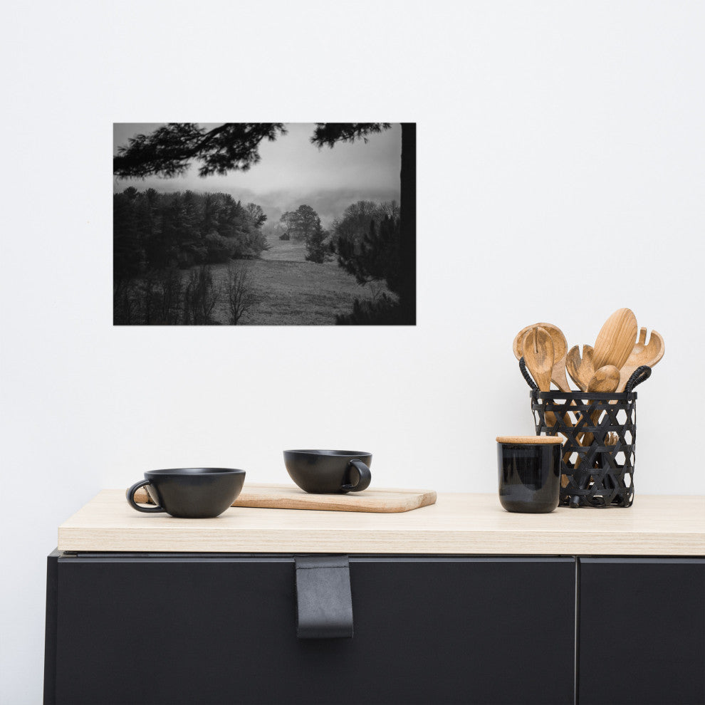 Mist of Valley Forge Landscape Photo Rural Unframed Wall Art Print, 12" X 18"