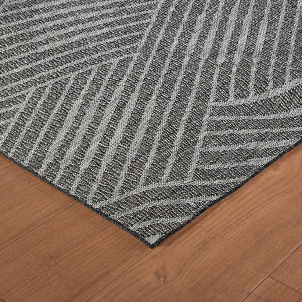 Maryland Abbel Runner, Gray, 2'4" x 8', Geometric