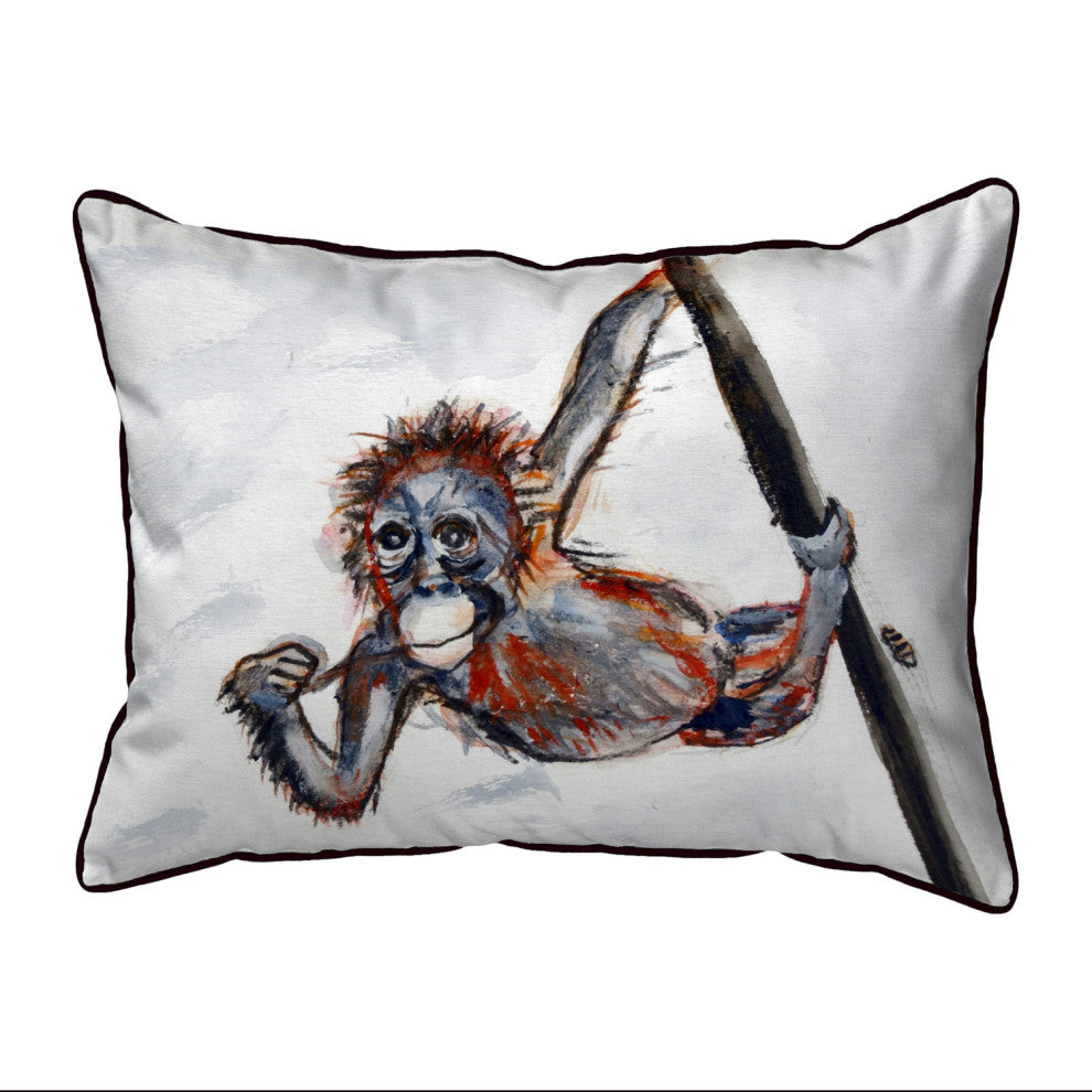 Betsy's Monkey Large Indoor/Outdoor Pillow 16x20