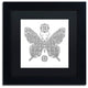 Filippo Cardu ''Butterfly Princess'' Art, Black Frame, Black Mat, 11x11