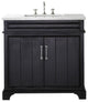 36" Wood Sink Vanity With Quartz Top-No Faucet