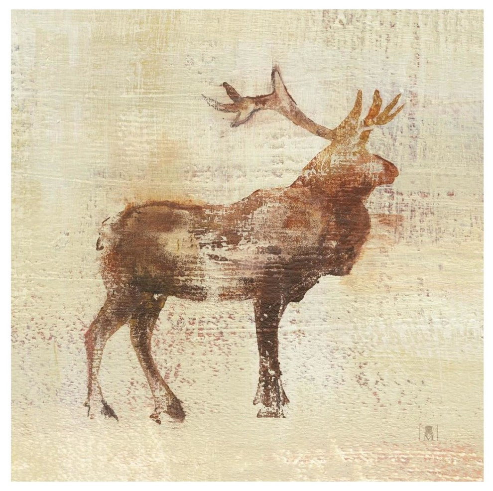 "Elk Study v2" Digital Paper Print by Studio Mousseau, 42"x42"