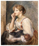 "Woman with a Letter" Digital Paper Print by Pierre-Auguste Renoir, 16"x18"