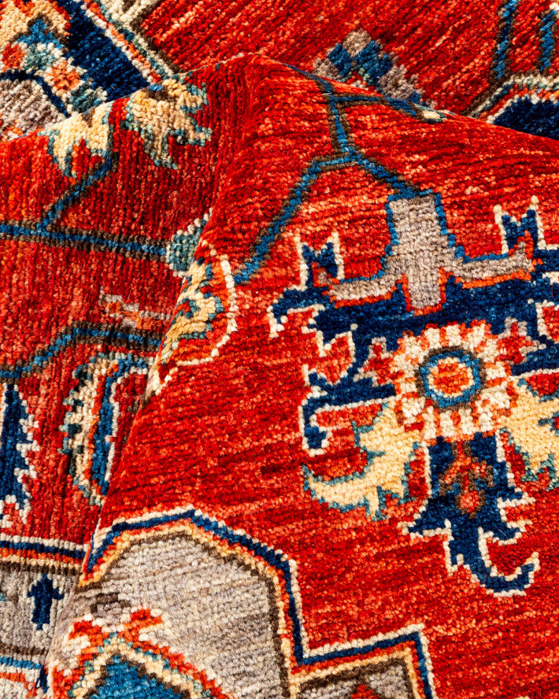 Serapi, One-of-a-Kind Hand-Knotted Runner Rug  - Orange, 6'0"x8'7"