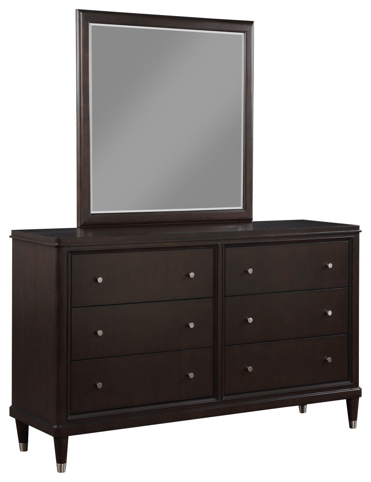 Emberlyn 6-drawer Dresser With Mirror Brown