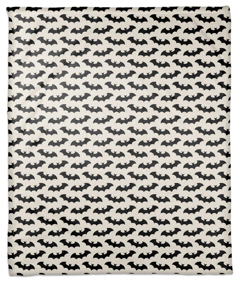 Bat Pattern 50"x60 Fleece Throw Blanket
