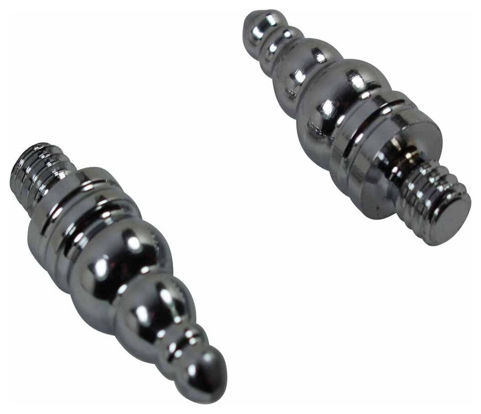Door Hinge Bright Chrome Med Steeple Hinge Finial Pair |