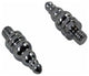Door Hinge Bright Chrome Med Steeple Hinge Finial Pair |