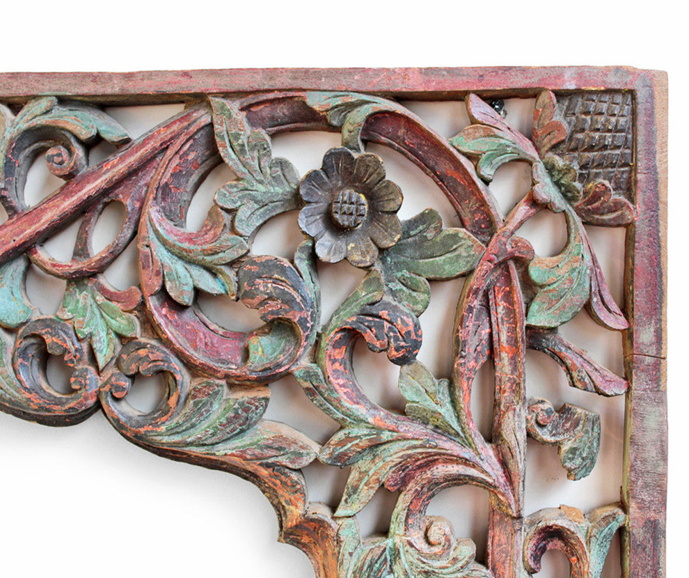 Consigned Java Carved Architectural Panel