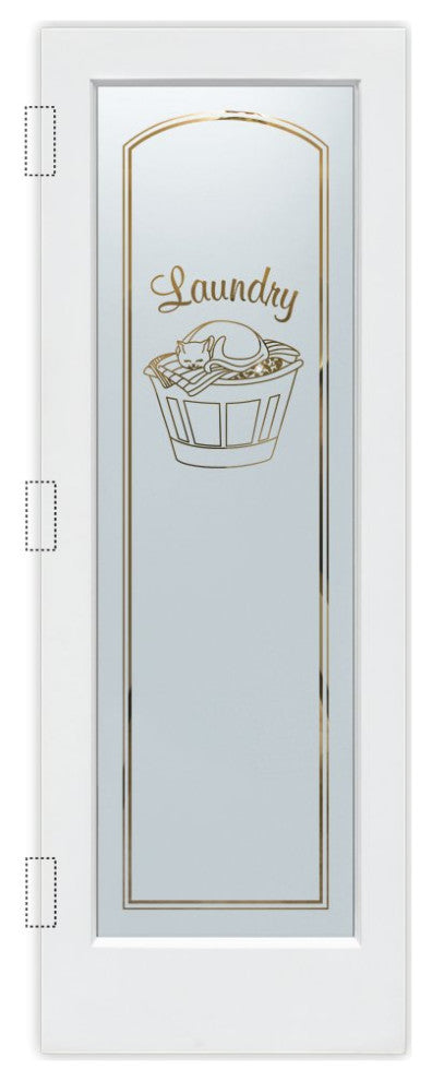 Laundry Door - Cat Nap - Primed - 32" x 80" - Book/Slab Door