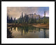 Castle Mountain and Boreal Forest Reflected In Lake, Alberta, Canada, 30"x24"