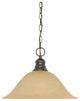 Nuvo 1-Light Incandescent Pendant Light Fixture, Mahogany Bronze