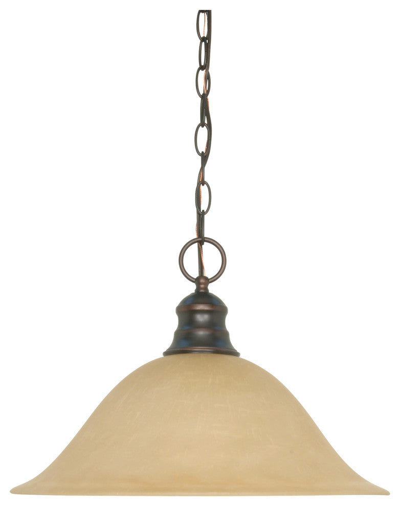 Nuvo 1-Light Incandescent Pendant Light Fixture, Mahogany Bronze