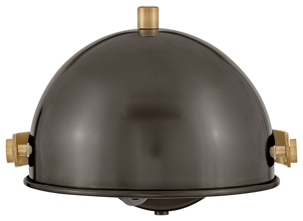 Hinkley Spence Medium Adjustable Single Light Sconce, Black Oxide