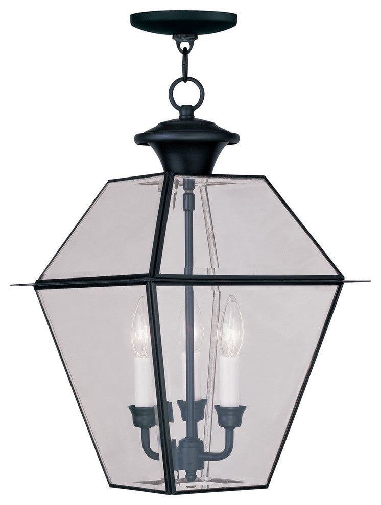 Westover Outdoor Chain Lantern, Black