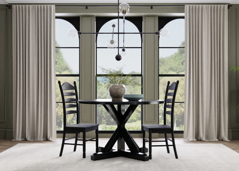 Rembrandt X Base Dining Table, Antique Black