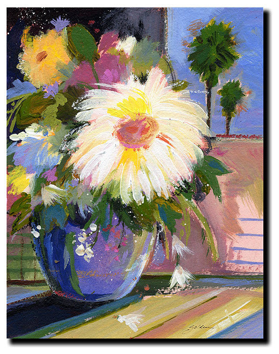 'White Splash' Canvas Art by Sheila Golden