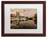 'Central Park West I' Matted Framed Canvas Art by David Ayash