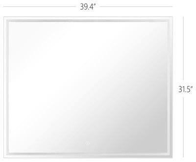 Ledel LED Lighted Bathroom Mirror Wall Mount Backlit Vanity Mirror, 40"x32"