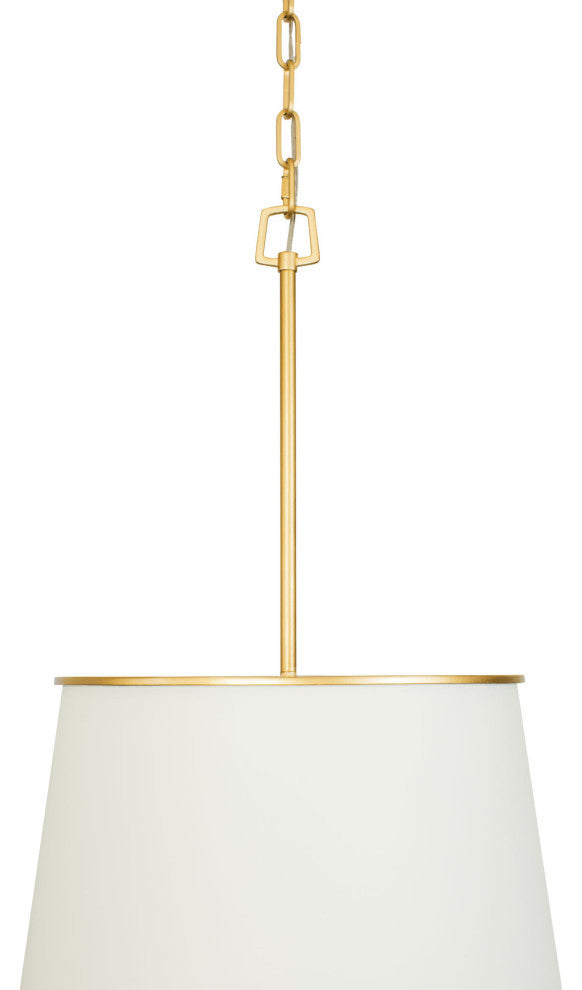 Coco 9-Lt  Foyer - Matte White/French Gold