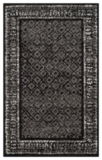 Safavieh Adirondack Adr110A Rug, Black/Silver, 3'0" X 5'0"