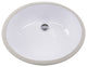 Nantucket Sinks GB-15x12-W Glazed Bottom Undermount Ceramic Sink In White