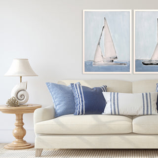Sailing II, Mixed Media Shadow Box