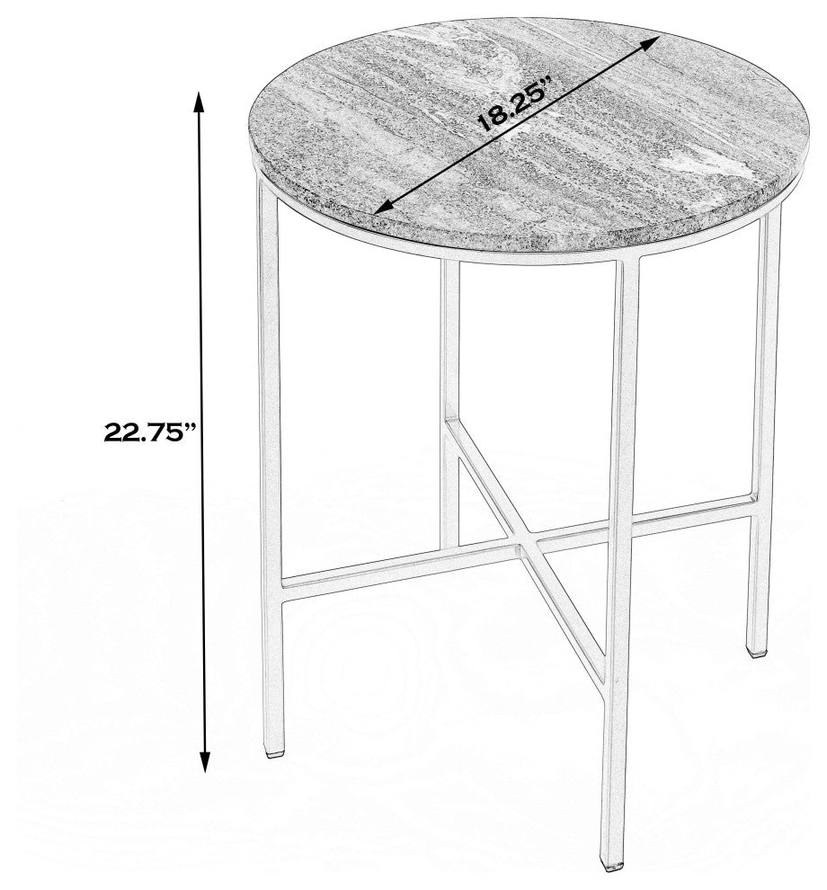Caty Marble End Table