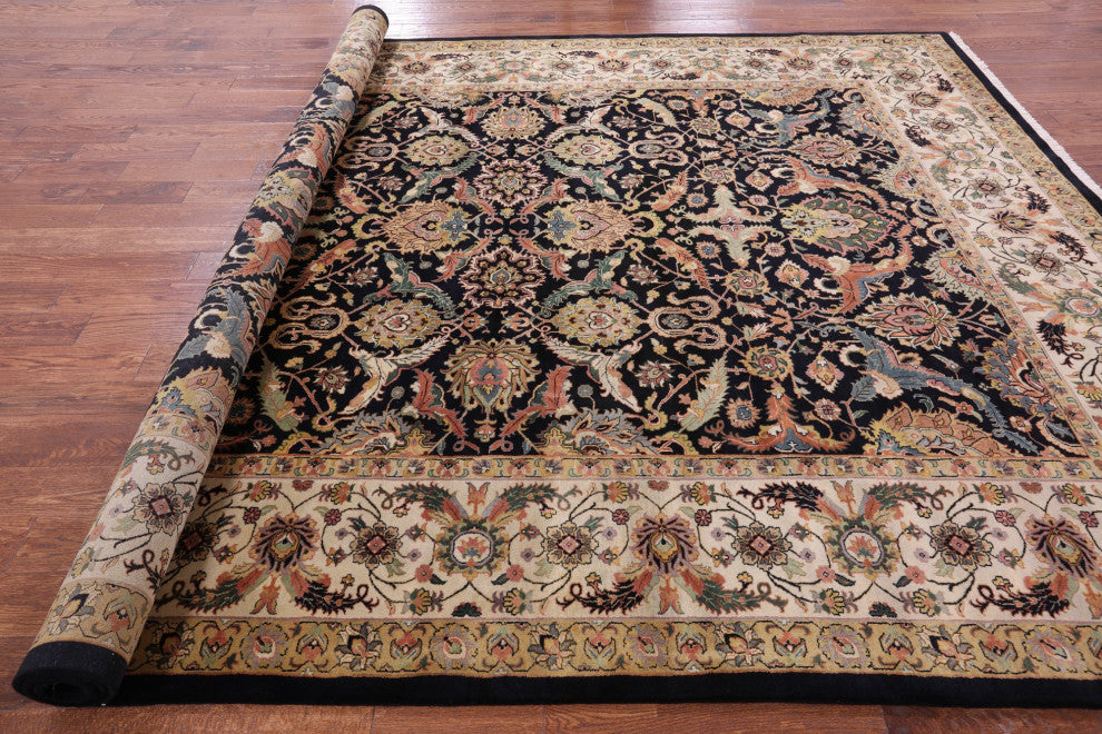Handmade Persian Tabriz Wool Rug 9' 1" X 11' 10" - Q12138
