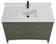 Legion Furniture WS2518 Series Bathroom Sink Vanity, Pewter Green, 48", Artificial Stone Top, Single Sink