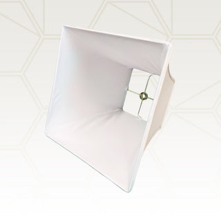 Royal Designs Square Bell Lamp Shade, White, 6x12x10.5, Single