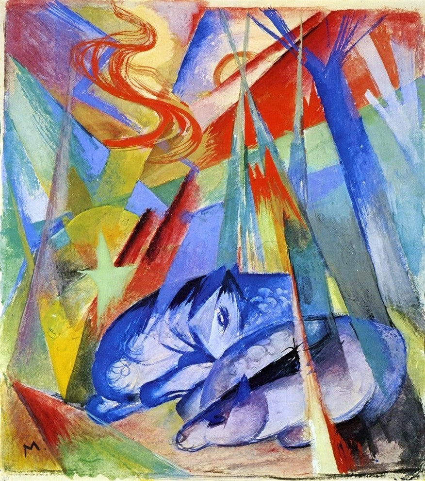 Franz Marc Sleeping Animals - 20" x 25" Premium Canvas Print