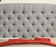 Felisa Tufted With Wings Upholstery Headboard, Queen, Gray