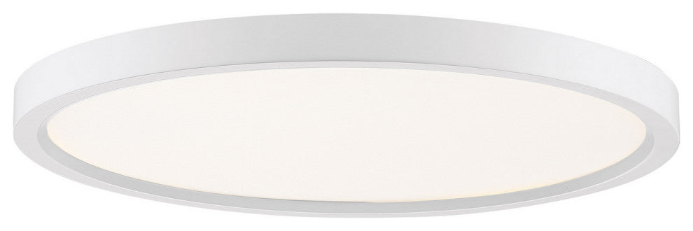 Outskirts LED Flush Mount, White Lustre