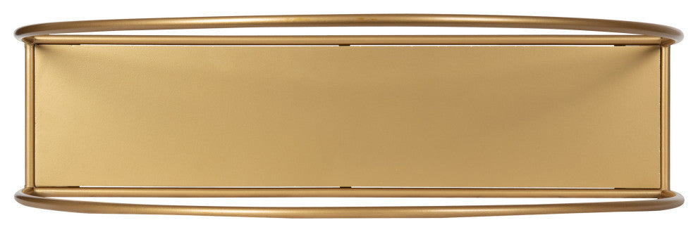 Monroe Metal Arch Shelf, Gold, 18"x31"