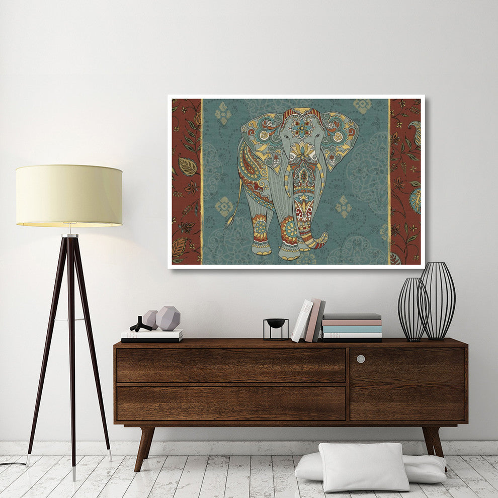 "Elephant Caravan IB" Digital Paper Print by Daphne Brissonnet, 62"x42"