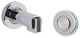 Modern Door Stop/Holder and Magnetic Catch, Polished Chrome