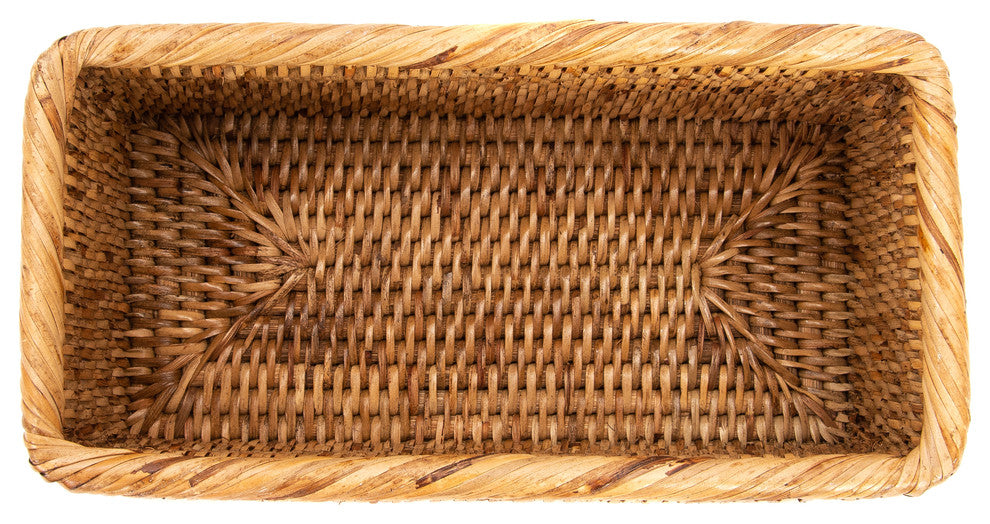 Artifacts Rattan Petite Basket, Honey Brown