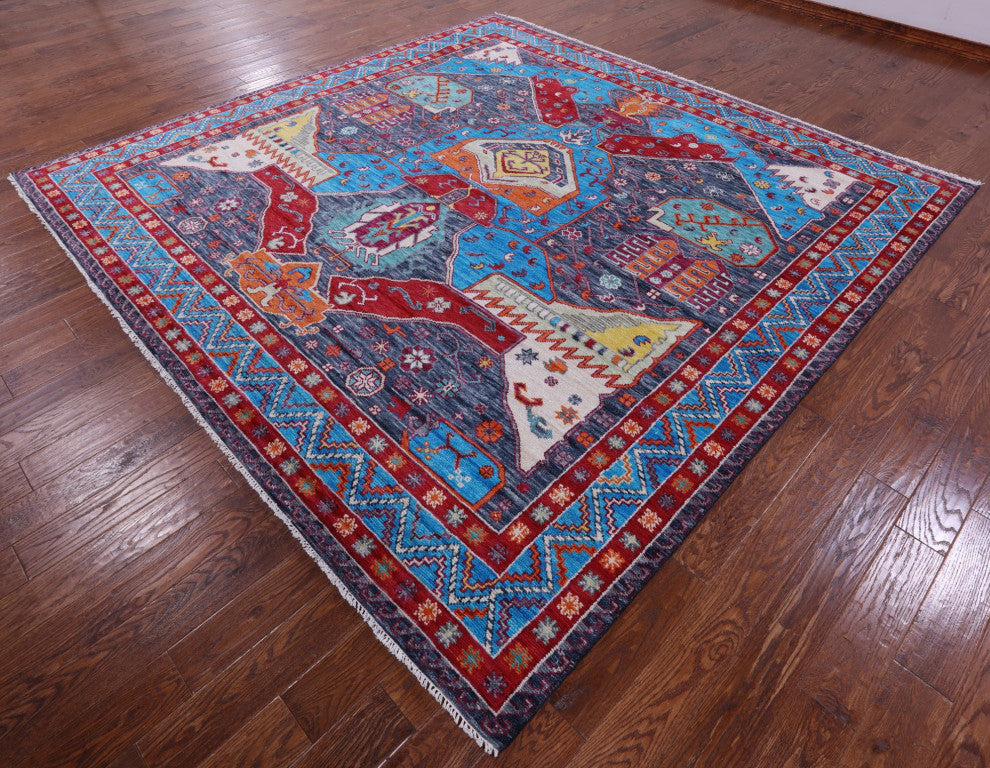 10' Square Turkish Oushak Handmade Rug - Q15587